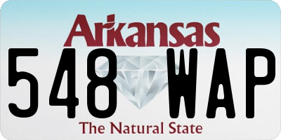 AR license plate 548WAP