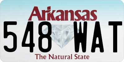 AR license plate 548WAT
