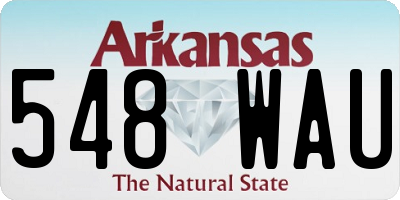 AR license plate 548WAU