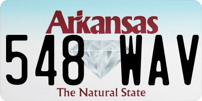 AR license plate 548WAV