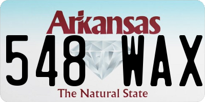 AR license plate 548WAX
