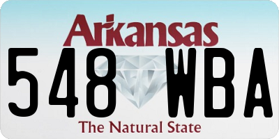 AR license plate 548WBA