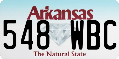 AR license plate 548WBC