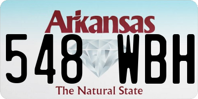 AR license plate 548WBH