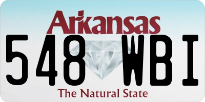 AR license plate 548WBI