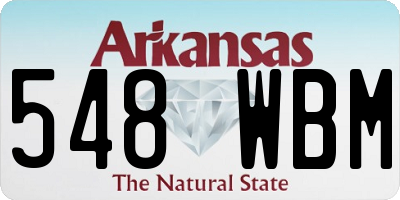 AR license plate 548WBM