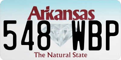 AR license plate 548WBP