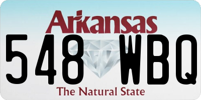 AR license plate 548WBQ