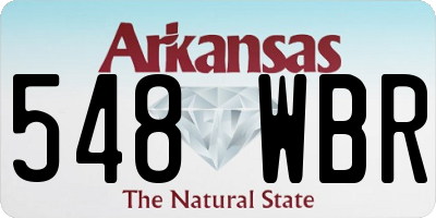 AR license plate 548WBR