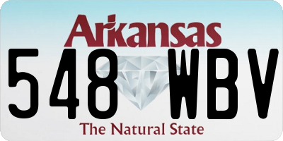 AR license plate 548WBV