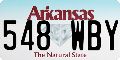 AR license plate 548WBY