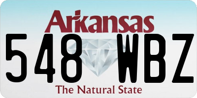 AR license plate 548WBZ