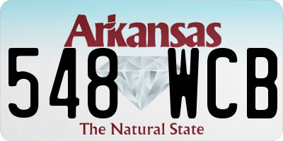 AR license plate 548WCB
