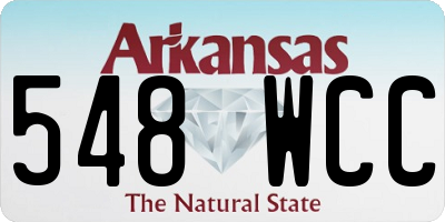 AR license plate 548WCC