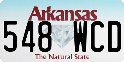 AR license plate 548WCD