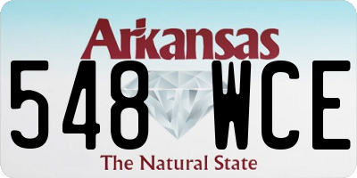AR license plate 548WCE