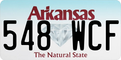 AR license plate 548WCF