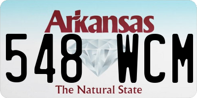 AR license plate 548WCM