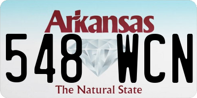 AR license plate 548WCN