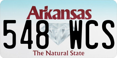AR license plate 548WCS