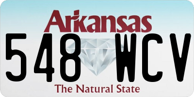 AR license plate 548WCV