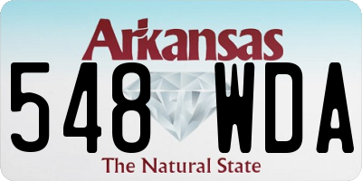 AR license plate 548WDA