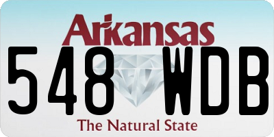 AR license plate 548WDB