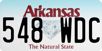 AR license plate 548WDC