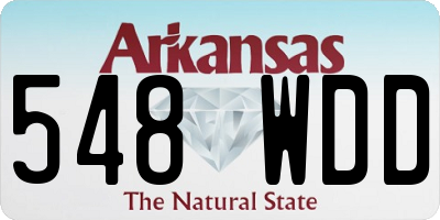 AR license plate 548WDD