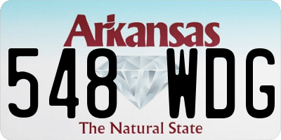 AR license plate 548WDG