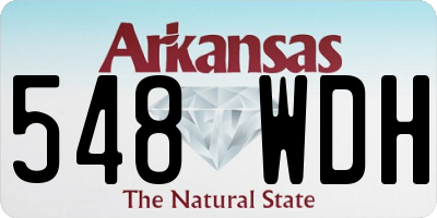 AR license plate 548WDH
