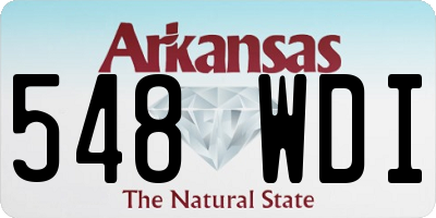 AR license plate 548WDI