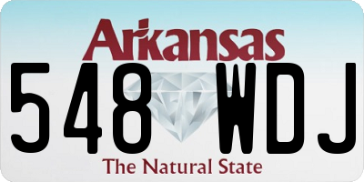 AR license plate 548WDJ