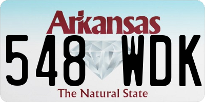 AR license plate 548WDK