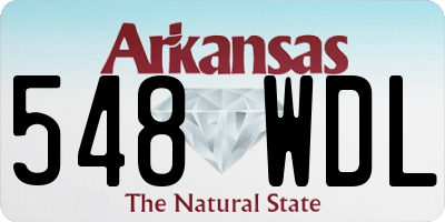 AR license plate 548WDL