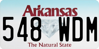AR license plate 548WDM