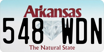 AR license plate 548WDN