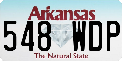 AR license plate 548WDP
