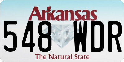 AR license plate 548WDR