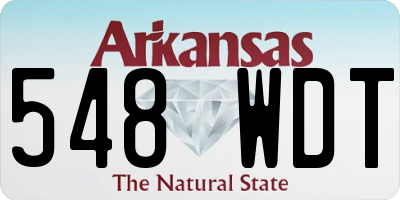 AR license plate 548WDT