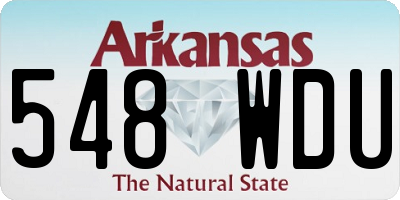 AR license plate 548WDU