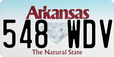 AR license plate 548WDV