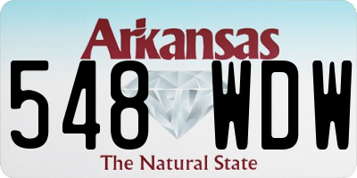 AR license plate 548WDW