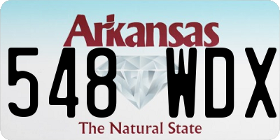 AR license plate 548WDX