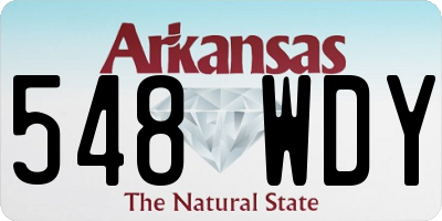 AR license plate 548WDY