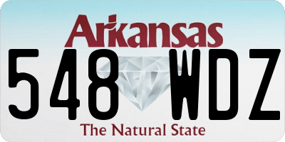 AR license plate 548WDZ