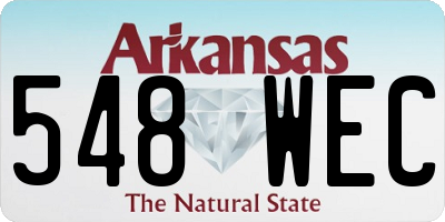 AR license plate 548WEC