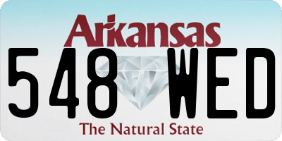 AR license plate 548WED