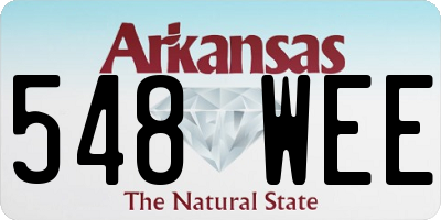 AR license plate 548WEE