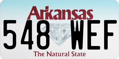 AR license plate 548WEF